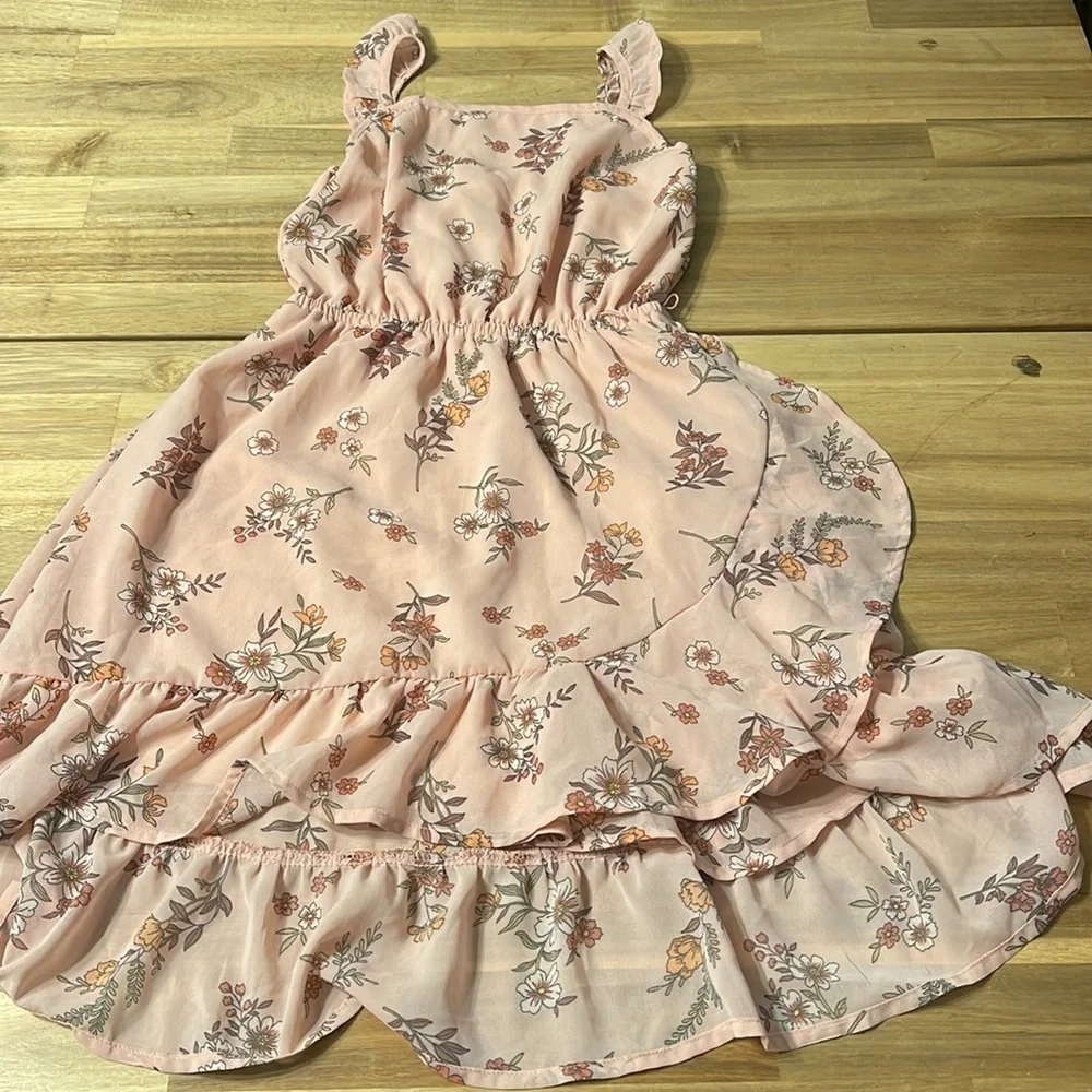 CHILDRENS PLACE ruffle wrap floral dress